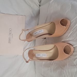 Jimmy choo nova peep toe pumps